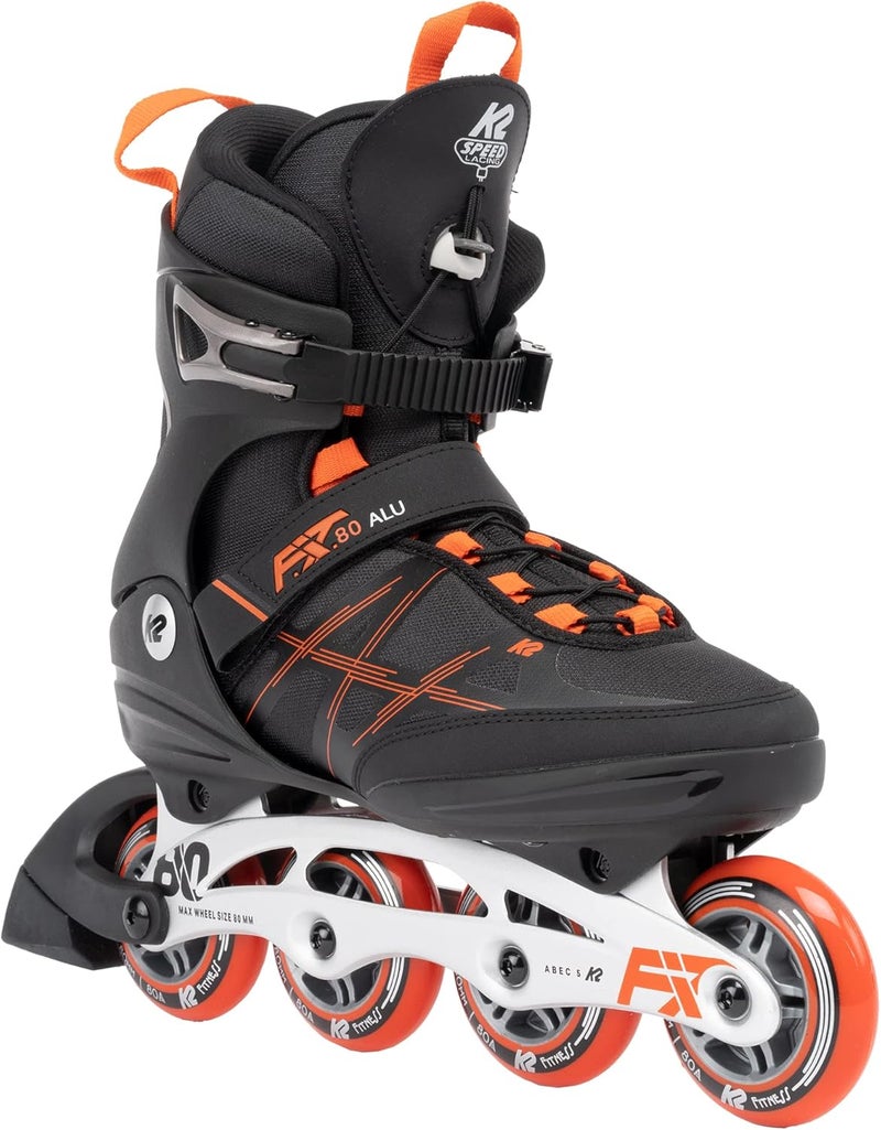 K2 F.I.T. 80 ALU Black Mens Inline Skates - Image 1